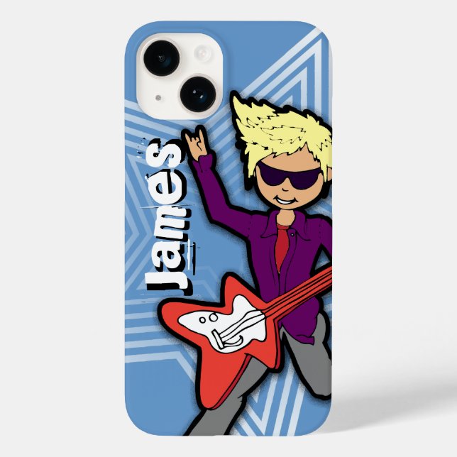 Coque Case-Mate iPhone Garçons court nom rockstar enfants coque iphone (Verso)