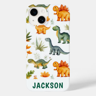 Coque Case-Mate iPhone Garçons Personnalisé Cute Dinosaur iphone 14 Coque