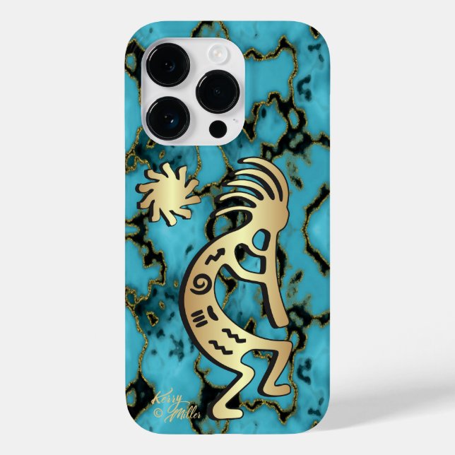 Coque Case-Mate iPhone Gold Sud-Ouest Kokopelli iPhone / coque ipad (Verso)