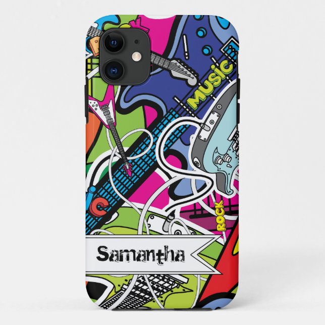 Coque Case-Mate iPhone Guitar Rock iPhone 5 Mate à peine là™ Coque (Dos)