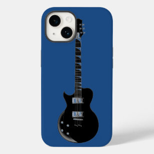 Coque Case-Mate iPhone Guitare électrique Bleu Black Pop Art
