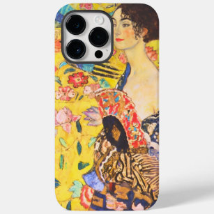 Coque Case-Mate iPhone Gustav Klimt Lady Avec Fan vintage Art Nouveau