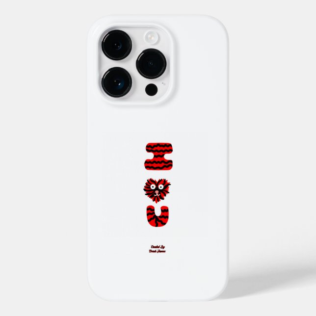 Coque Case-Mate iPhone I Fuzzy U Apple iPhone 14 Pro Coque (Verso)