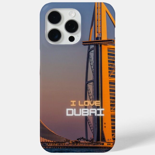 Coque Case-Mate iPhone I Love Dubai iPhone 15 Pro Max Coque (Verso)