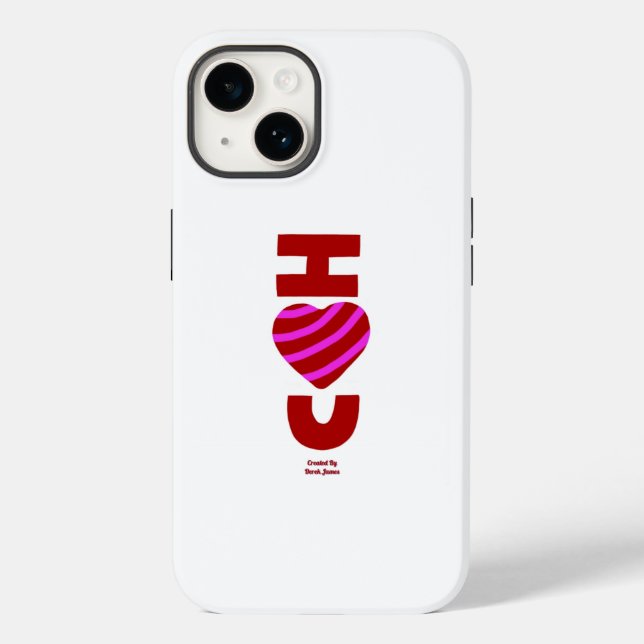 Coque Case-Mate iPhone I Love You Apple iPhone 14 Coque (Verso)