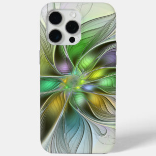 Coque Case-Mate iPhone Imaginaire coloré Fleur moderne Abstrait Fractal