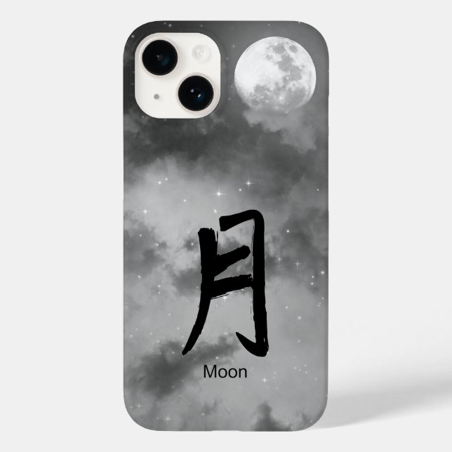 COQUE Case-Mate iPhone IPHONE 14 COQUE KANJI POUR LUNE NIGHT SKY (Verso)