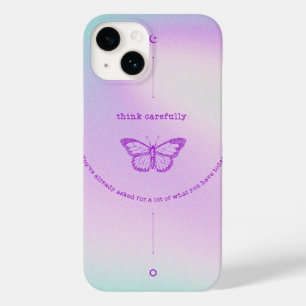 Coque Case-Mate iPhone iPhone 14 Coque - Papillon réfléchissant