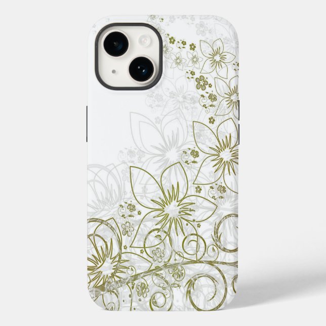 Coque Case-Mate iPhone iphone 14 fleuriste coque (Verso)