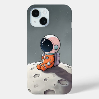 Coque Case-Mate iPhone iPhone 15 coque - Astronaut assis sur la lune