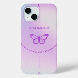 Coque Case-Mate iPhone iPhone 15 Coque - Conception réfléchie de papillon