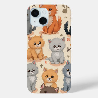 Coque Case-Mate iPhone iPhone 15 Coque Cute chaton motif Téléphone Case