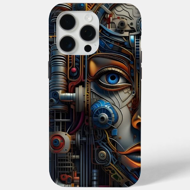 Coque Case-Mate iPhone iPhone 15 pro max coque science et technologie (Verso)