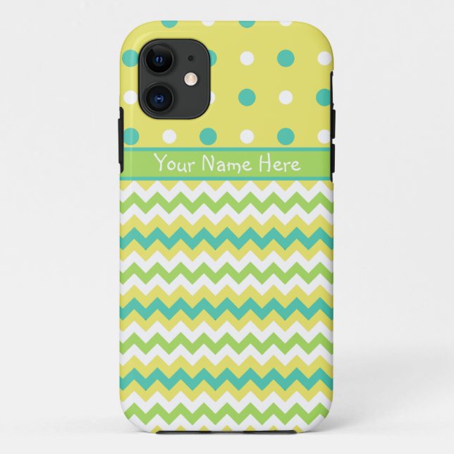 Coque Case-Mate iPhone iPhone 5 Coque à personnaliser : Pois, Chevrons (Dos)