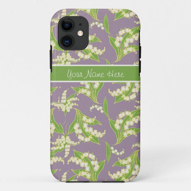 Coque Case-Mate iPhone iPhone 5 Coque-Mate coque Lilies de la Vallée Mauv (Dos)