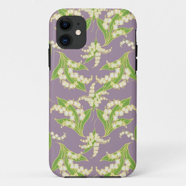 Coque Case-Mate iPhone iPhone 5 Coque-Mate coque Lilies de la Vallée Mauv (Dos)