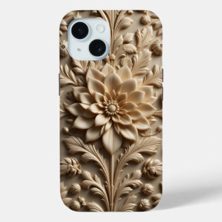Coque Case-Mate iPhone Iphone beige Relief Bloom / coque ipad