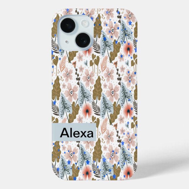 Coque Case-Mate iPhone iPhone / coque ipad avec design floral tropical (Verso)