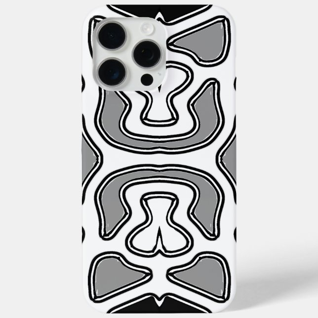 Coque Case-Mate iPhone iPhone / coque ipad, Un design blanc et noir vibra (Verso)
