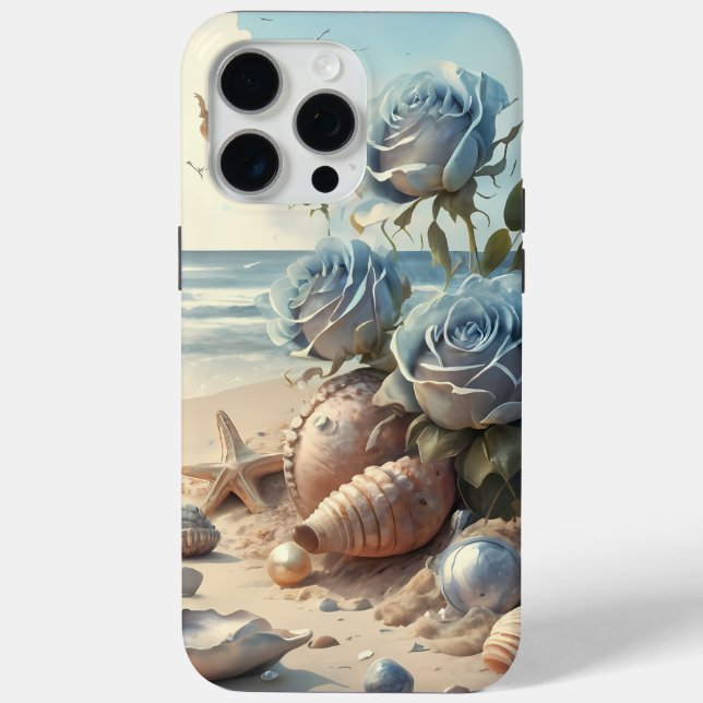 Coque Case-Mate iPhone iPhone / Denim Blue Rose Beach Vibes coque iphone (Verso)