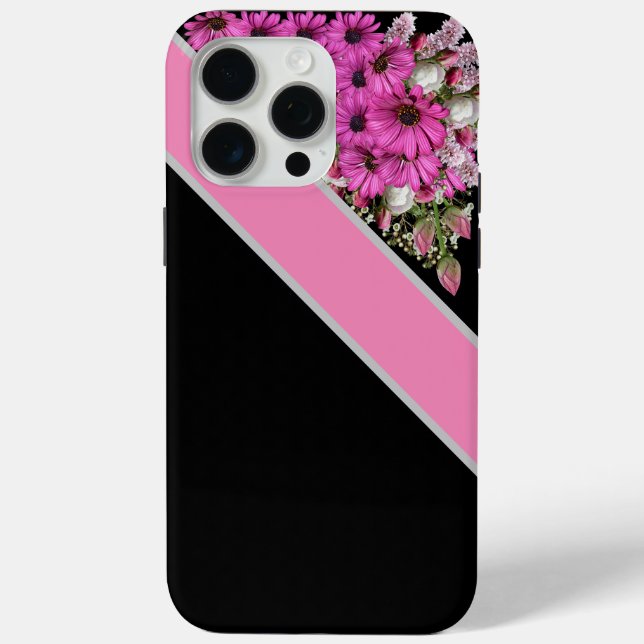Coque Case-Mate iPhone iPhone rose noir / coque ipad (Verso)