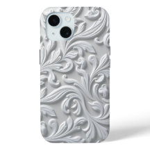 Iphone White Flourish / coque ipad