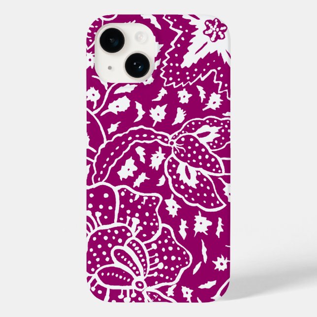 Coque Case-Mate iPhone J'aime le coque iphone Batik (Verso)