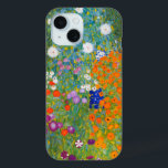 Coque Case-Mate iPhone Jardin fleuri | Gustav Klimt<br><div class="desc">Jardin aux fleurs (1905-1907) de l'artiste autrichien Gustav Klimt. La peinture d'art original est l'huile sur toile avec un paysage abstrait lumineux de fleurs colorées. Utilisez les outils de conception pour ajouter du texte personnalisé ou personnaliser l'image.</div>