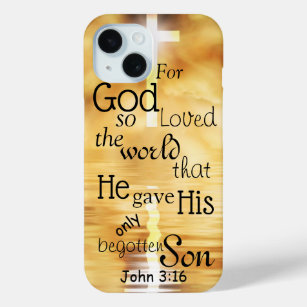 Coque Case-Mate iPhone Jean 3 16 Dieu a aimé le monde Bible Verse