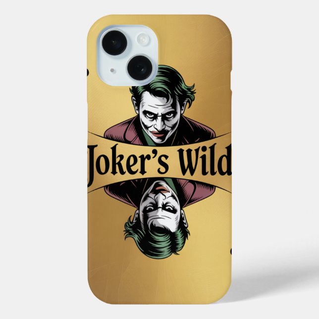 Coque Case-Mate iPhone Joker’s Wild - à peine là Apple iPhone 15 Coque (Verso)