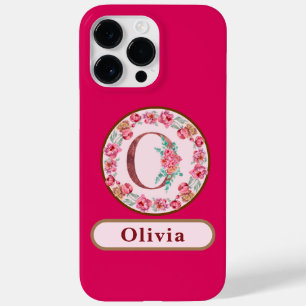 Coque Case-Mate iPhone Joli Monogramme O Floral Coque-Mate coque iphone