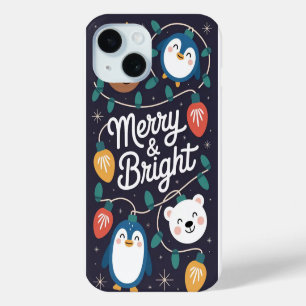 Coque Case-Mate iPhone Joyeux et brillants feux de Noël iPhone / coque ip