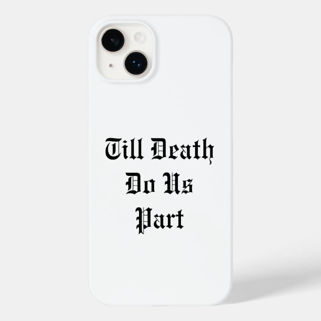 Coque Case-Mate iPhone Jusqu'à ce que la mort nous sépare coque iphone -  (Verso)