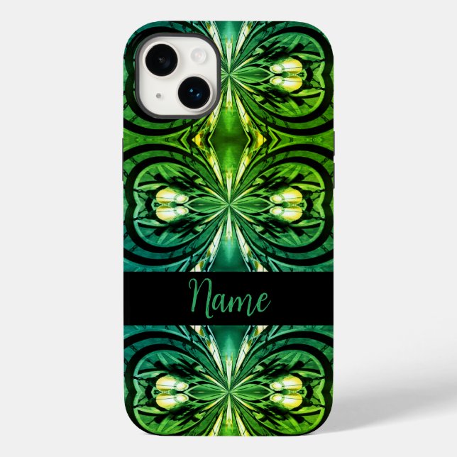 Coque Case-Mate iPhone Kaléidoscope nuances de Greens iPhone / coque ipad (Verso)
