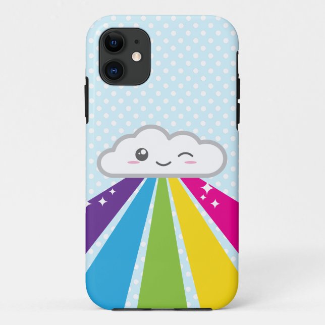 Coque Case-Mate iPhone Kawaii Cloud et Rainbow coque iphone (Dos)