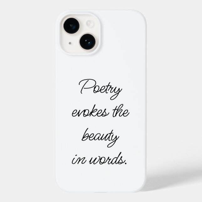Coque Case-Mate iPhone La poésie évoque le coque iphone (Verso)