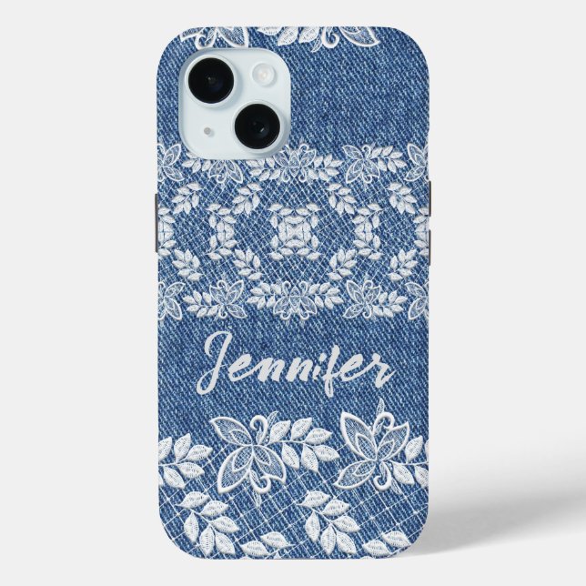 Coque Case-Mate iPhone Lace Denim iPhone / coque ipad (Verso)