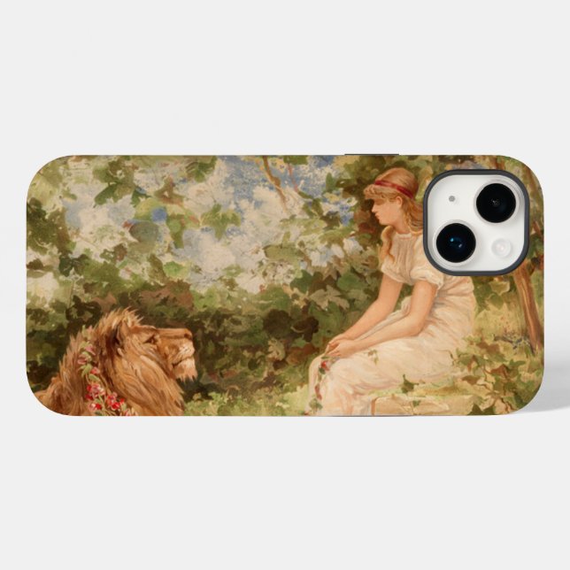 Coque Case-Mate iPhone Lady With Lion iPhone / coque ipad (Verso (horizontal))
