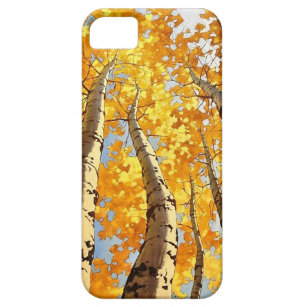 Coque Barely There iPhone 5 L'arbre d'or en automne
