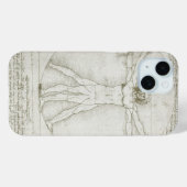 Coque Case-Mate iPhone L'homme vitruvien de Léonard de Vinci (Back (Horizontal))