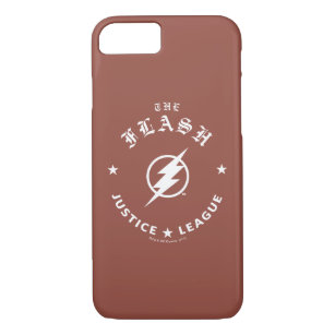 Coque Case-Mate iPhone Ligue de Justice   L'Emblème Flash Retro Lightning