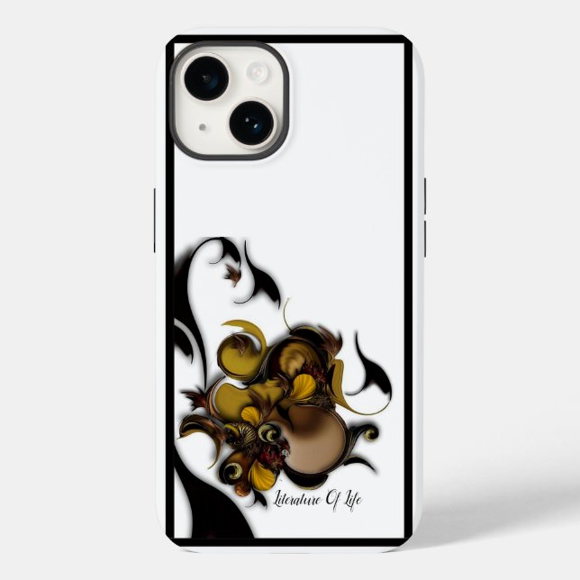 Coque Case-Mate iPhone "Littérature Of Life", Apple iPhone 14 Coque (Verso)