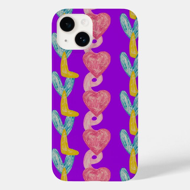 Coque Case-Mate iPhone Love crayon's art Coque-Mate coque iphone (Verso)