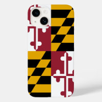Maryland Drapeau Mate iPhone 14 Coque