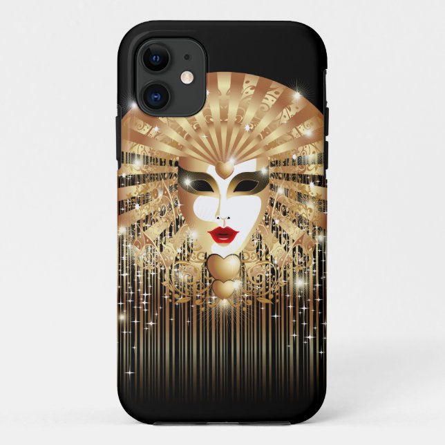 Coque Case-Mate iPhone Masque d'or Mardi Gras iPhone 5 Coque (Dos)