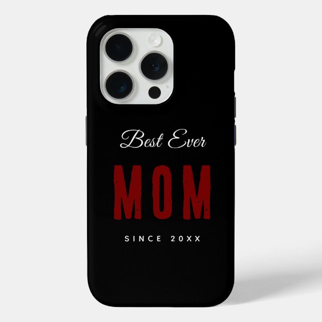 Coque Case-Mate iPhone Meilleure Maman Depuis 20XX Coque iPhone (Verso)
