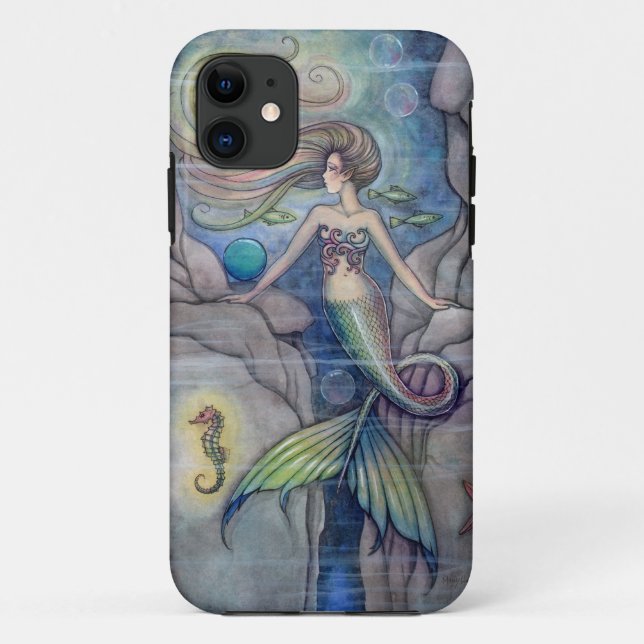 Coque Case-Mate iPhone Mermaid et Seahorse iPhone 5 Coque (Dos)