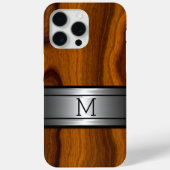 Coque Case-Mate iPhone Métal personnalisé Motif moderne en bois tendance (Back)