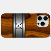 Coque Case-Mate iPhone Métal personnalisé Motif moderne en bois tendance (Back (Horizontal))