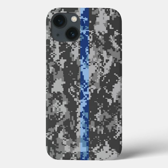 Coque Case-Mate iPhone Mince ligne bleue Camo iPhone 6 Coque (Verso)